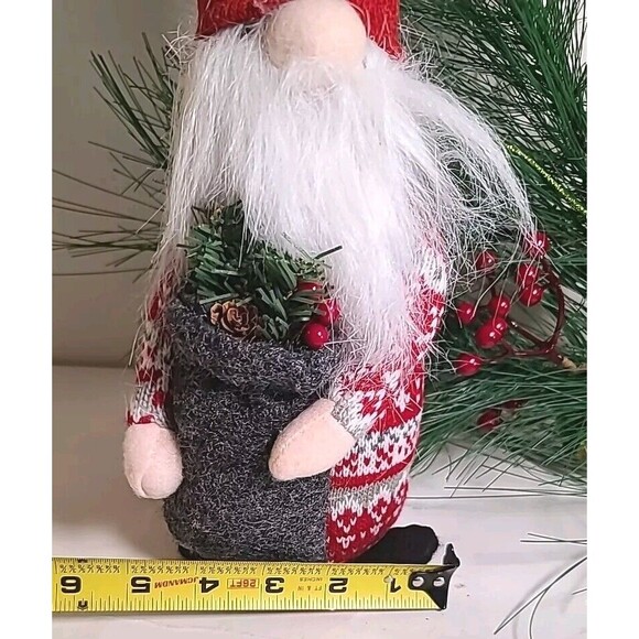 NWT Nordic Gnome Christmas Shelf 20" Knit Hat Pattern Knit Body Midwest Gift - Picture 4 of 7